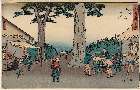 MFA-21.5132嘉永０２・・広重〈1〉「（隷書東海道）東海道」「三十四」「五十三次」「五十三次」「二川（ふたがわ）」