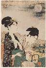 MFA-21.4779寛政中期・・長喜（四季美人）「月見」