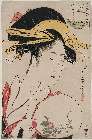 MFA-21.6451寛政０７・・歌麿「五人美人愛敬競」「松葉屋喜瀬川」
