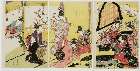MFA-11.14803享和年間・・豊広「（押絵を作る座敷の姫君と侍女）」