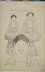 「THREE LARGE JAPANESE BUDDAHS」 「NARA」「KAMAKURA」「KIYOTO」