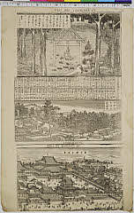 「蠶粮の社」「神楽岡吉田社斎場所」「東本願寺風景」 「IKO NO YASHIRO ST」「大日本国中神三千九十三社」「YOSHIDA ST」「HIGASHI HONGANJI BT」