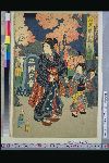 「浅草奥山桜花盛之図」