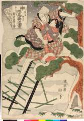 「見立狂言 明烏夢泡雪」 「春日屋時次郎 市川団十郎」