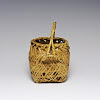 trvBB_0049/: Flower Basket with Whiite Bamboo