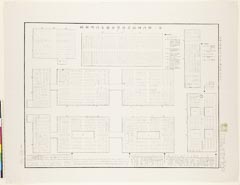 AHM-0808明治23・03・19「第三回内国勧業博覧会独案内明細図」「各館部類数字区分分ケ及ビ庁府県いろは分ケ」