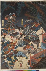 AHM-1106_03嘉永０６・05・国芳（「頼光大江山入之図」）「阪田公時」「卜部季武」