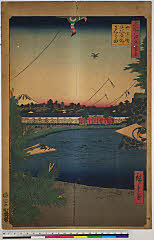 BAMPFA-1919.0101安政04・12・広重〈1〉「名所江戸百景」「山下町　日比谷　外さくら田」