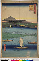 BAMPFA-1919.0105安政04・02・広重〈1〉「名所江戸百景」「みつまたわかれの淵」
