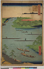 BAMPFA-1919.0108安政04・02・広重〈1〉「名所江戸百景」「中川口」 
