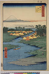 BAMPFA-1919.0109安政03・02・広重〈1〉「名所江戸百景」「堀江　ねこざね」
