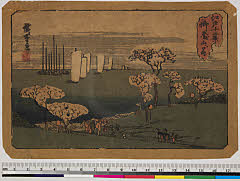 BAMPFA-1919.1127天保初期・広重〈1〉「江戸十二景」「御殿山ノ花」
