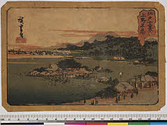BAMPFA-1919.1128天保初期・広重〈1〉「江戸十二景」「上野不忍」