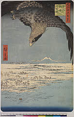 BAMPFA-1919.0119安政04・05閏・広重〈1〉「名所江戸百景」「深川　洲崎　十万坪」