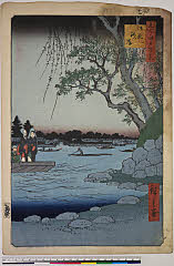 BAMPFA-1919.0121安政04・12・広重〈1〉「名所江戸百景」「御厩河岸」