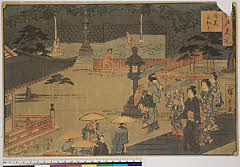 BAMPFA-1919.0131安政０１・11・広重〈1〉「江戸名所」「目黒不動尊」
