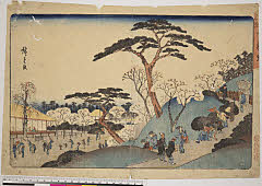 BAMPFA-1919.0138天保後期・広重〈1〉「東都名所」「日暮里」