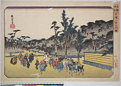 BAMPFA-1919.0146天保期・・広重〈1〉「東都名所」「芝増上寺山内ノ図」
