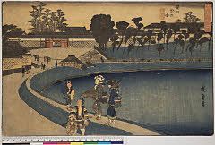 BAMPFA-1919.0155天保・・広重〈1〉「江都勝景」「桜田外の図」