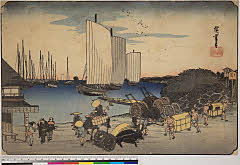 BAMPFA-1919.0162天保・・広重〈1〉（「東都名所」）（「高輪之夕景」）
