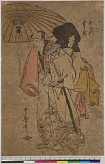 BAMPFA-1919.0304・歌麿〈1〉「お千代」「半兵衛」