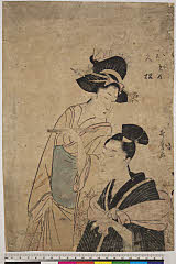 BAMPFA-1919.0305・歌麿〈1〉「おそめ」「久松」