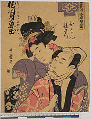 BAMPFA-1919.0308・歌麿〈1〉「常磐津浄瑠理集」「桂川月の思出」「おはん」「長右衛門」
