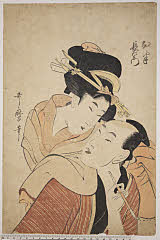 BAMPFA-1919.0309・歌麿〈1〉「お半」「長右衛門」