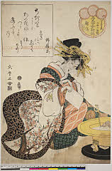 BAMPFA-1919.0335文化１０・03・式麿「今容女歌仙」「三拾六番続」「丁字屋　錦緒」「はなの」「ときは」