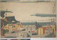 BAMPFA-1919.0527文化文政・・北寿「東都深川洲崎　従弁天望海上」