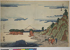 BAMPFA-1919.0530文化文政・・北寿「江之島　七里ヶ浜」
