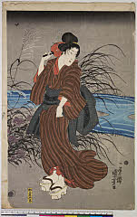 BAMPFA-1919.0533c天保１４・・国芳（「四季遊観」）（「納涼のほたる」）