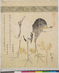 BAMPFA-1919.0618文政08・・北渓「☆（七宝連）」「三十六禽続」