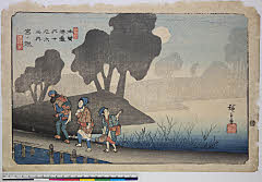 BAMPFA-1919.0070天保１３・・広重〈1〉「木曽海道六十九次之内」「三拾七」「宮ノ越」
