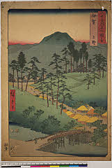 BAMPFA-1919.0073嘉永06・07・広重〈1〉「六十余州名所図会」「伊賀」「上野」