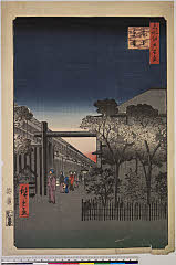 BAMPFA-1919.0098安政04・04・広重〈1〉「名所江戸百景」「廓中東雲」