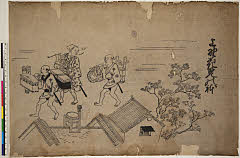 BAMPFA-1919.0991天和期・・菱川　師宣「上野花見の躰」