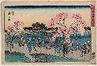 MFA-21.9893嘉永０２・・広重〈1〉「東都名所」「隅田堤花見之図（とうとめいしょ」「すみだつつみはなみのず）」