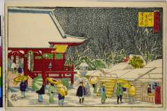 RV-2443-4-10明治１２・02・広重〈3〉「東京名所」「浅草　金竜山雪降の図」