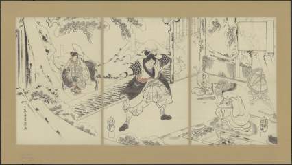 RV-3513-1834・芳幾（卜伝と宮本武蔵）