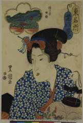 RV-1398-43・・豊国〈1〉「東名所　芝八景」「増上寺晩鐘」