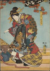 JA131261852・8豊国〈3〉けいせいあやめ [3]岩井粂三郎 / Iwai Kumesaburō III as the cortesan Ayame