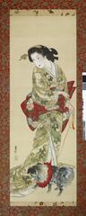 BM-1986,1112,0.1・三畠乗竜 美人愛犬図