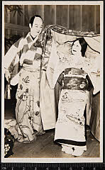 kgtPH20-012A昭和08・1933歌舞伎座「身替座禅」山蔭右京〈6〉尾上　菊五郎、奥方玉の井〈7〉坂東　三津五郎