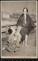 kgtPH20-031A大正07・1918歌舞伎座「梅雨小袖昔八丈」新三〈15〉市村　羽左衛門、忠七〈3〉市村　亀蔵