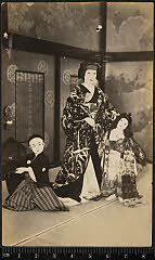 kgtPH25-003A昭和10・1935歌舞伎座「」鶴千代〈〉坂東　光伸、乳人政岡〈4〉中村　福助［高砂屋］、千松〈〉坂東　慶三