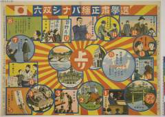 tkjSG259昭和１１・2月12日考案:児童の村小学校生活教育研究会、画:伊藤幾久造選擧粛正絵バナシ双六