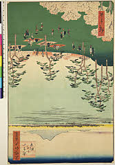 ROM-926.18.0897安政03・05・広重〈1〉「名所江戸百景」「飛鳥山　北の眺望」