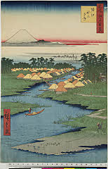 ROM-973x57.0018.087安政03・02・広重〈1〉「名所江戸百景」「堀江　ねこざね」
