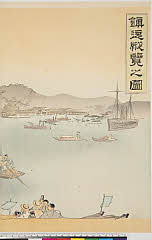 ROM-2006.16.1明治２０・月耕「鎮遠縦覧之図」 